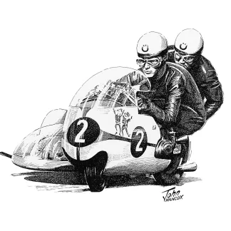 Max Deubel and Emil Horner (BMW)