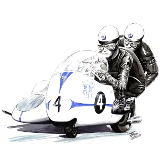 Max Deubel and Emil Horner (BMW)