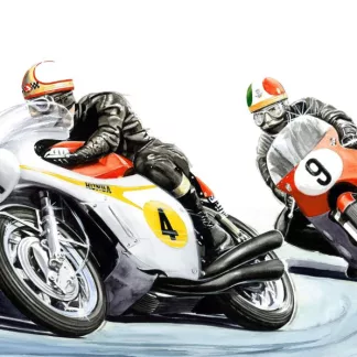 Mike Hailwood and Giacomo Agostini