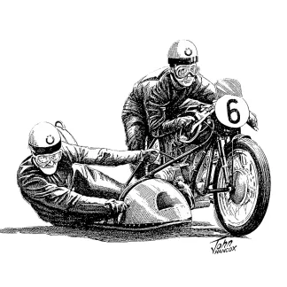 ‘Willi’ Wilhelm Noll and Fritz Cron (BMW)